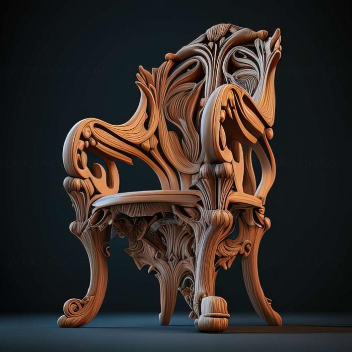 Furniture (3DFRN_803) 3D model for CNC machine